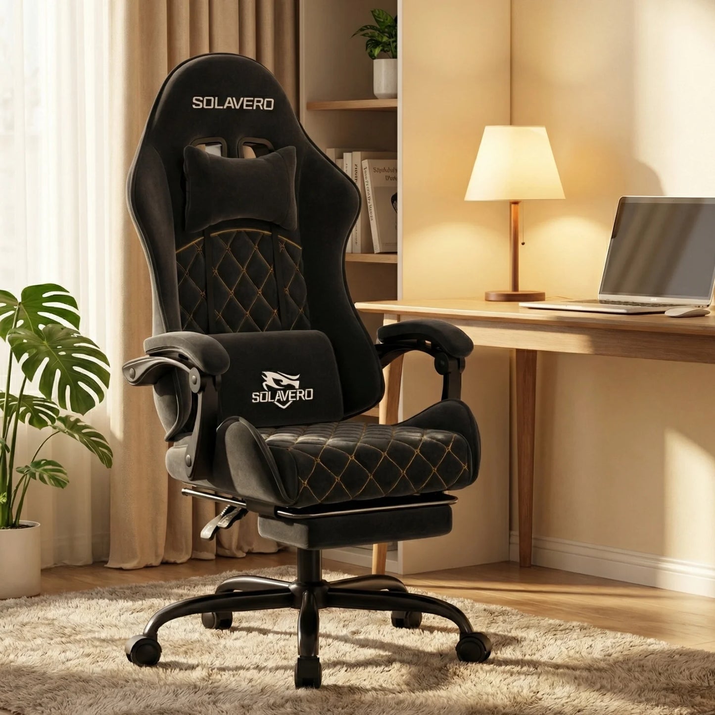 Massage Gaming Chair Ergonomic Office Chair With Headrest