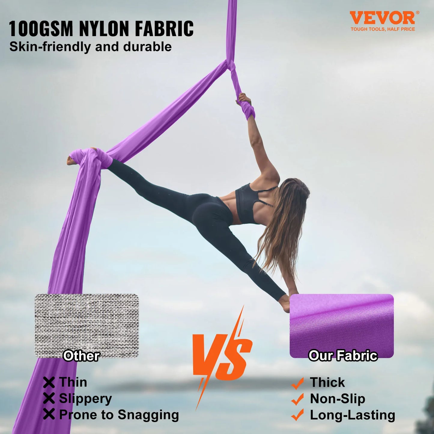 SucceBuy Aerial Yoga Hammock And Swing Starter Kit All