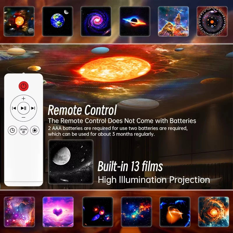 AUSYLE Galaxy Star Projector Planetarium Night Light