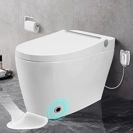 Cosvalve Heated Smart Toilet with Automatic Flush and Foot Sensor Technology