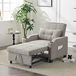 Ticify Sleeper Chair Sofa Bed With USB Type C Ports