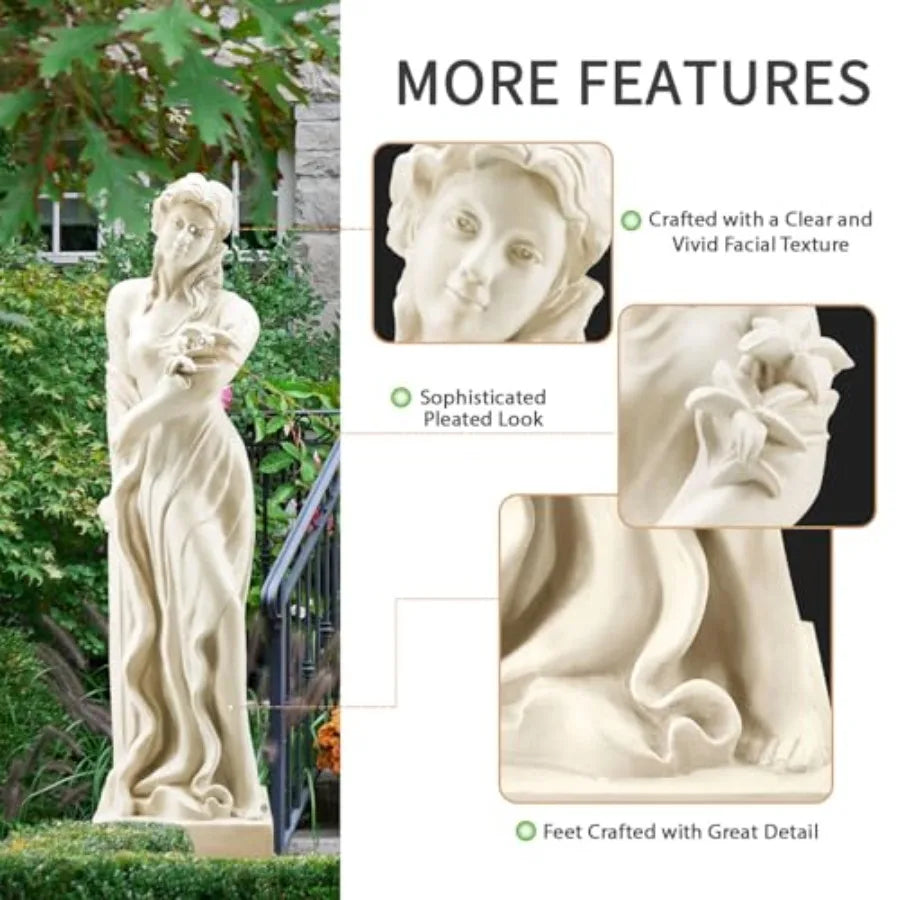 SHXI Outdoor Nymph Goddess Spring Garden Statue