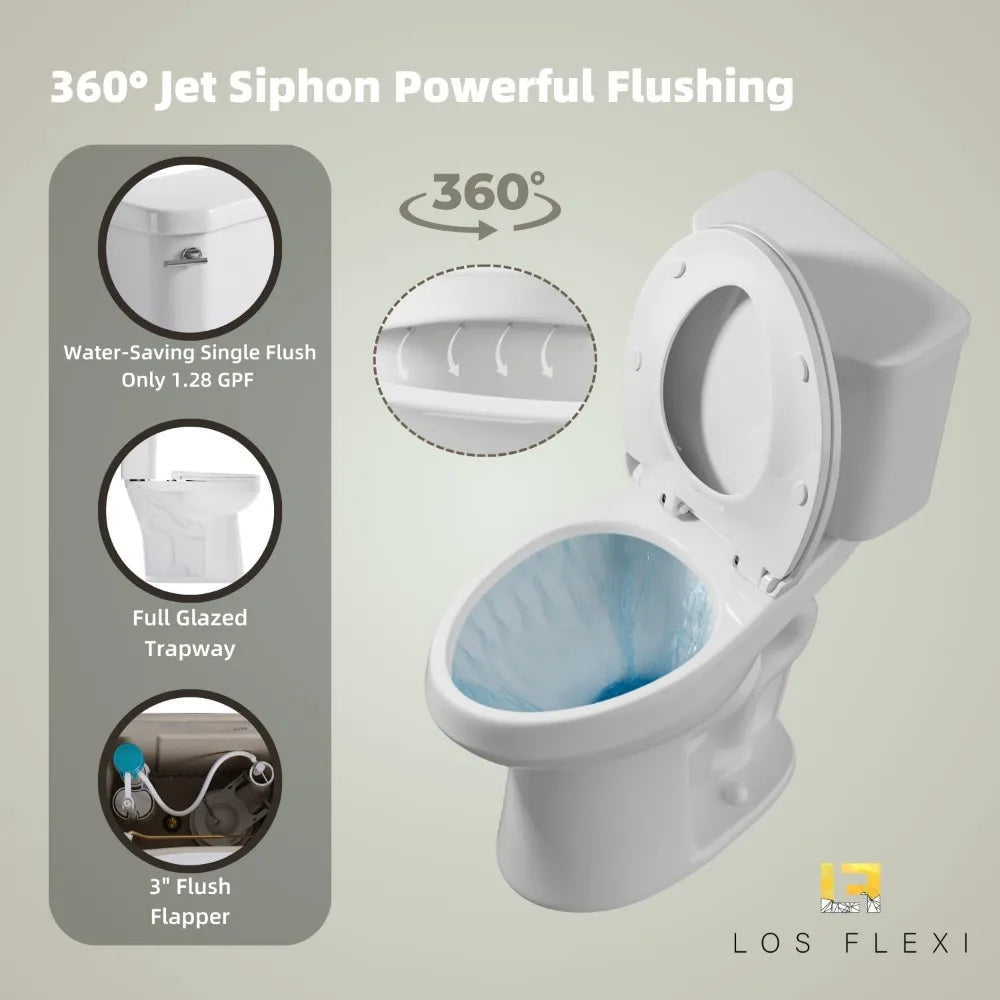 Senior Tall Toilet With Elongated Bowl And Soft Close
