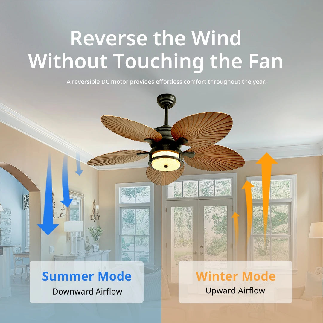 Orison Outdoor Ceiling Fan With Dimmable LED Lighting