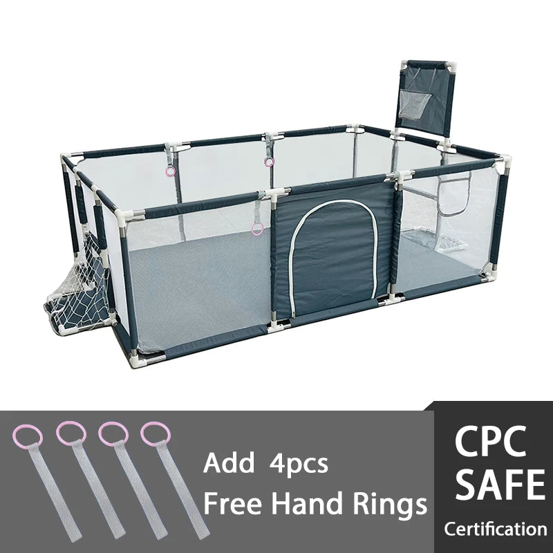 IMBABY Child Playpen and Basketball Fence Safety Barrier