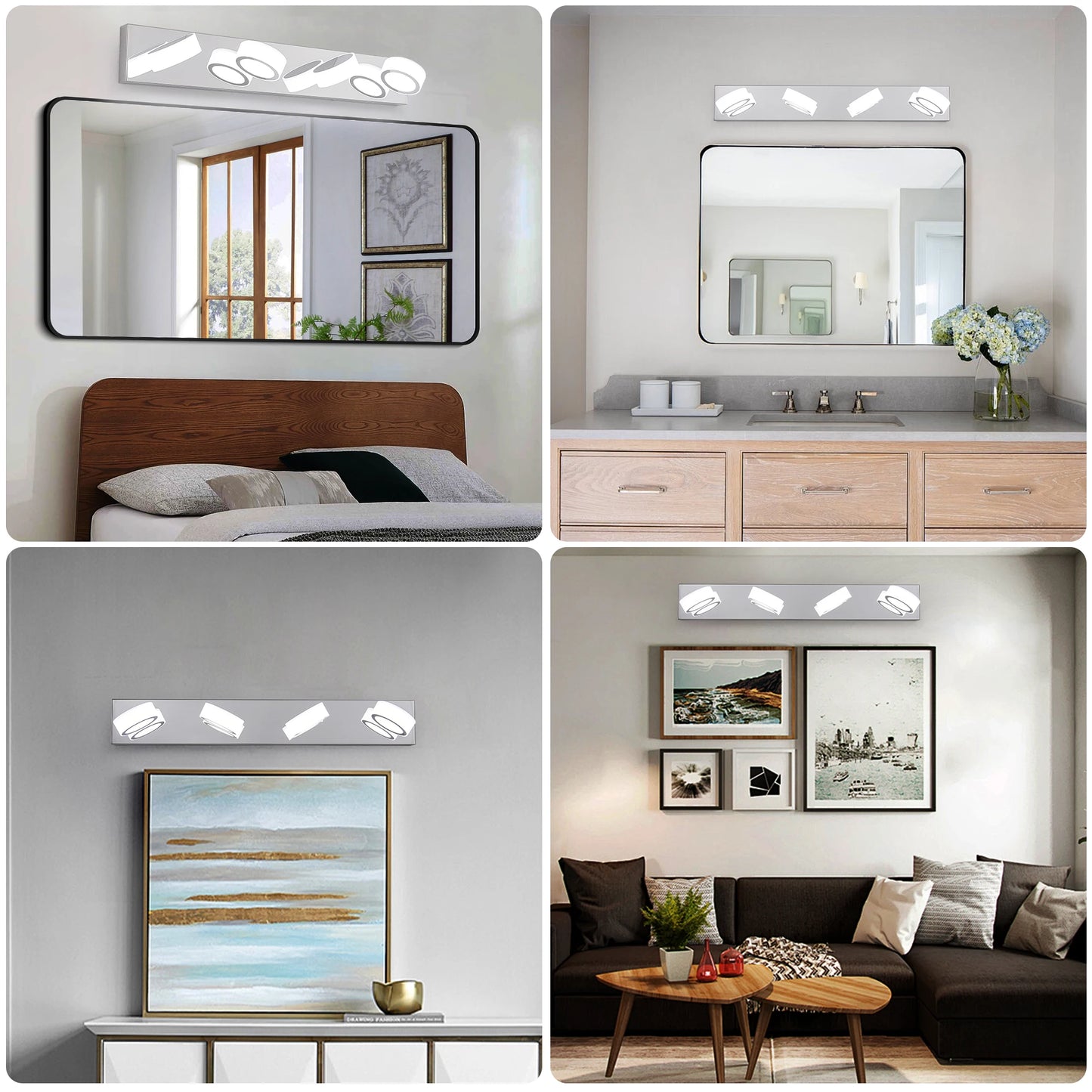 ARLGSITE LED Wall Light With Acrylic Lampshade Energy Saving
