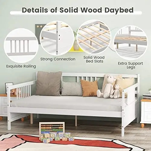 Wooden Daybed Sofa Bed No Box Spring Needed