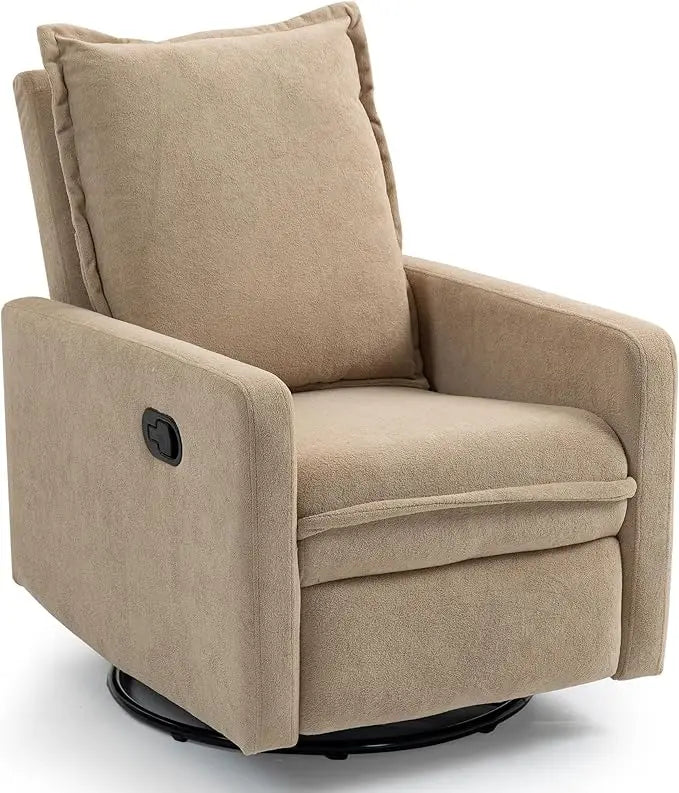 XIUWO 360 Degree Swivel Glider Chair High Back Recliner