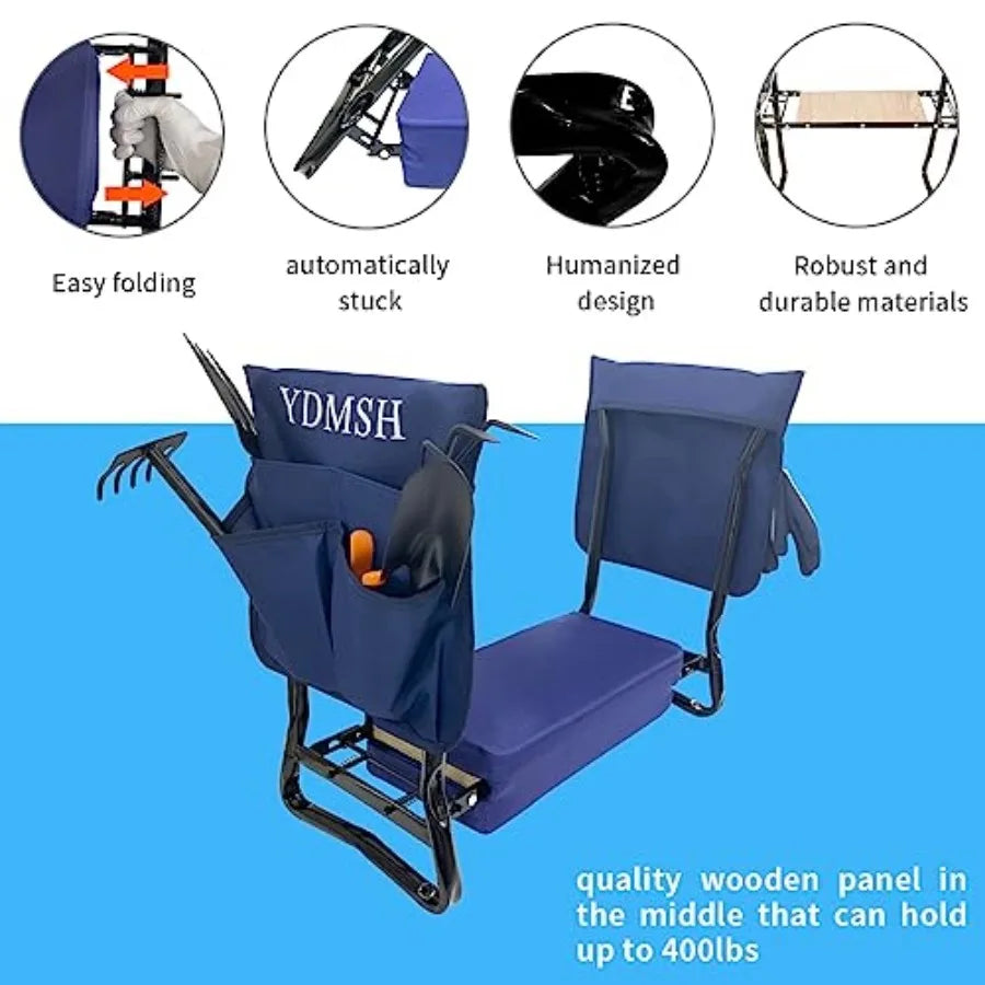 Garden Kneeler And Seat Heavy Duty Bench For Seniors
