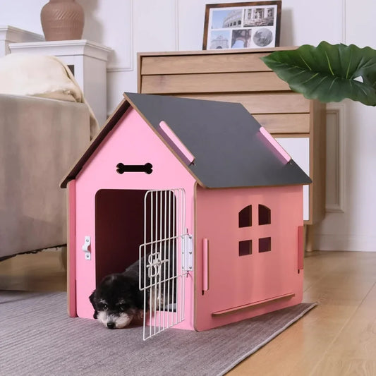 Cozy Wooden Indoor Dog House for Small Dogs and Cats Perfect Pet Bed