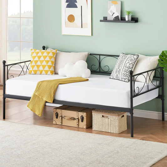 StudysetCN Daybed Frame With Metal Slats Mattress Base