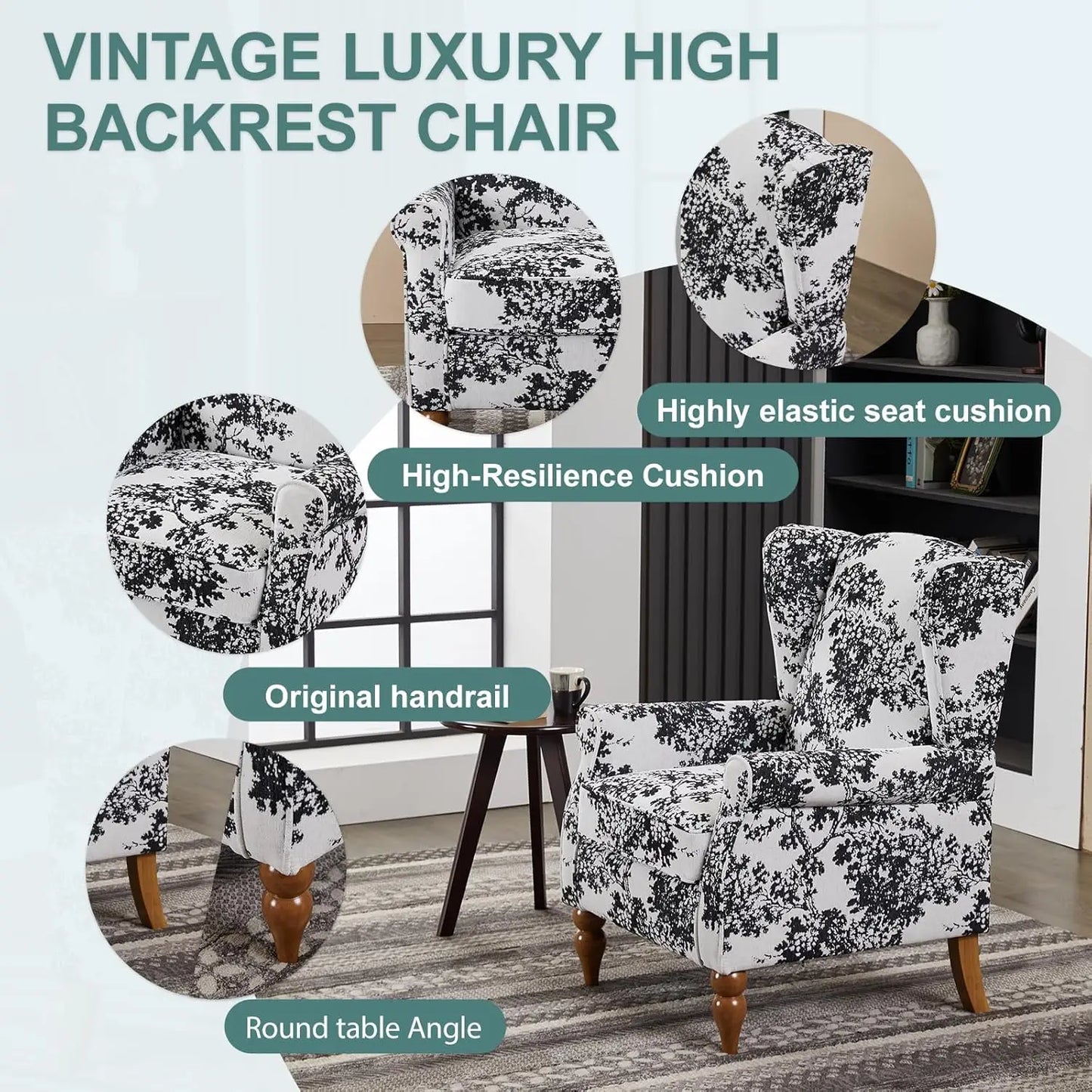 Modern Luxury Armchair And Coffee Table Set Living Room