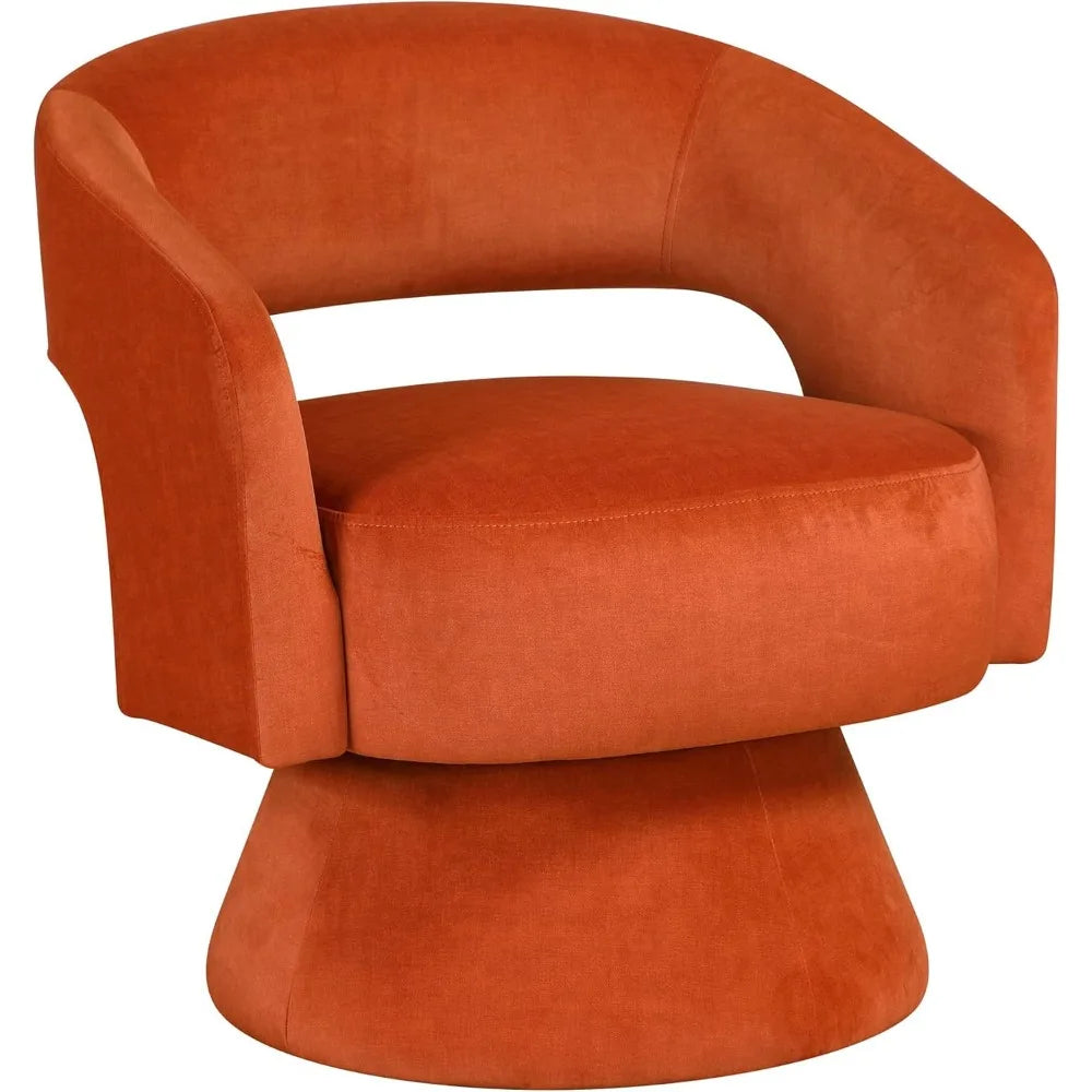 Hign-concerned Degree Swivel Velvet Accent Chair Modern Living Room