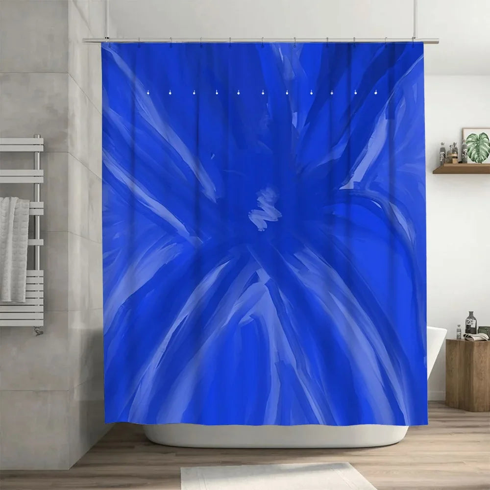 Nonwoven Polyester Shower Curtain Quick Dry Easy Care