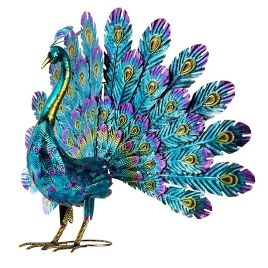Outdoor Peacock Yard Statue Garden Sculpture Decor