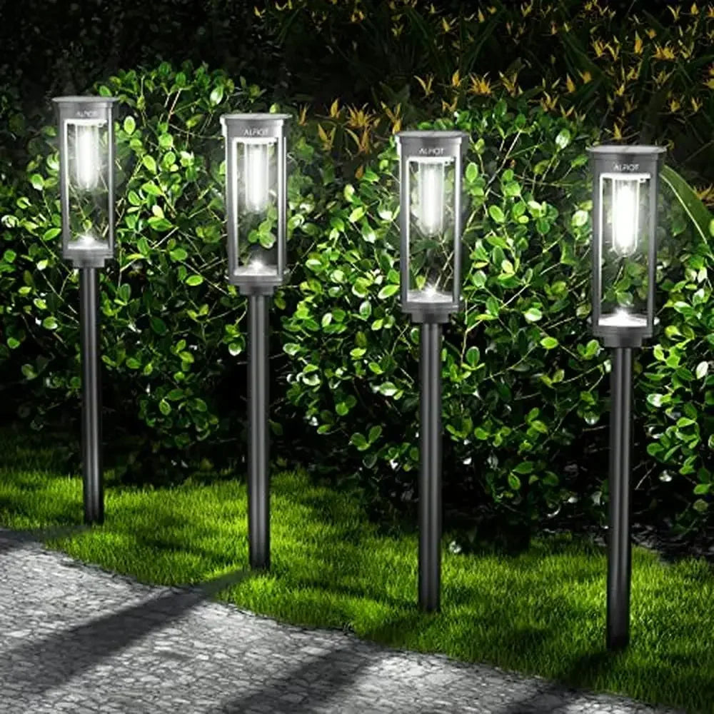 Solar Pathway Lights EightPack Upgraded IP65Certified Weatherproof Landscape Illumination