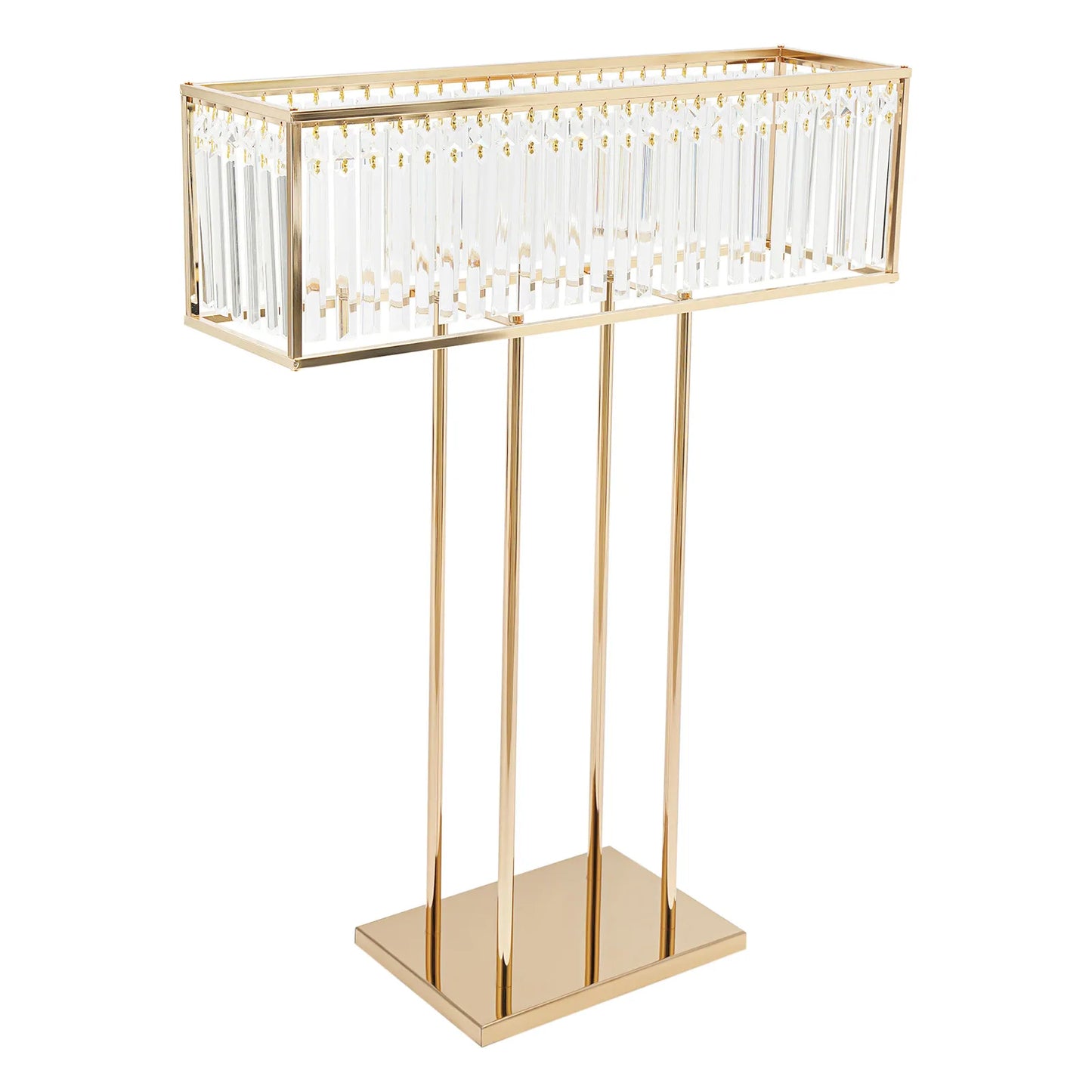 Sichuan Flower Stand Iron Crystal Centerpieces Floor Vase