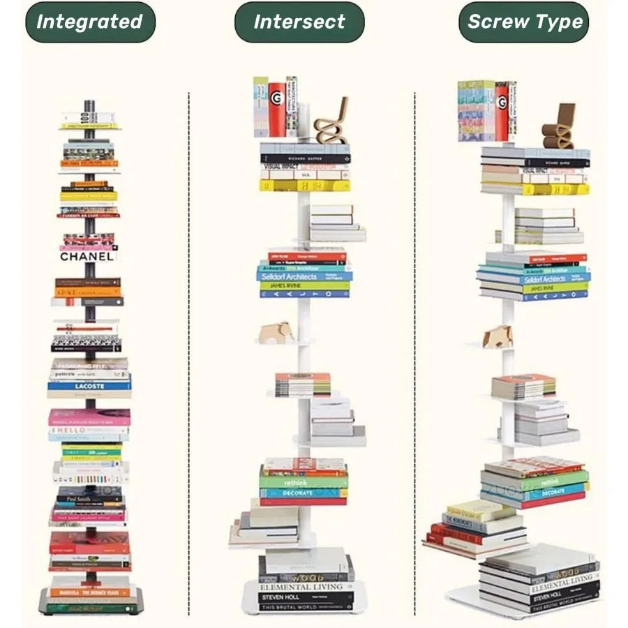 Hign Concerned 9Tier Spine Bookshelf Metal Bookcase Pro