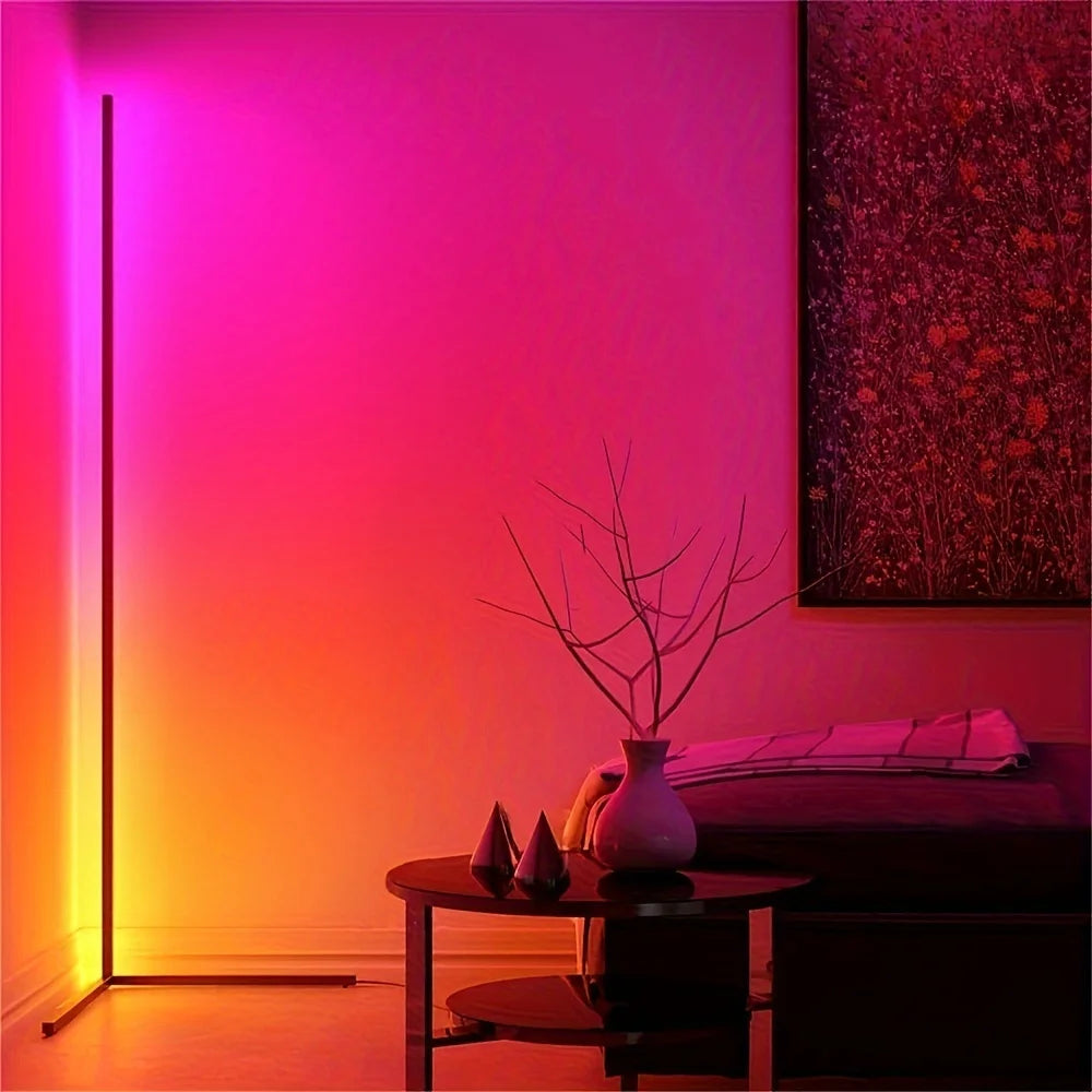 Rgb Corner Floor Lamp Led For Living Room Showroom
