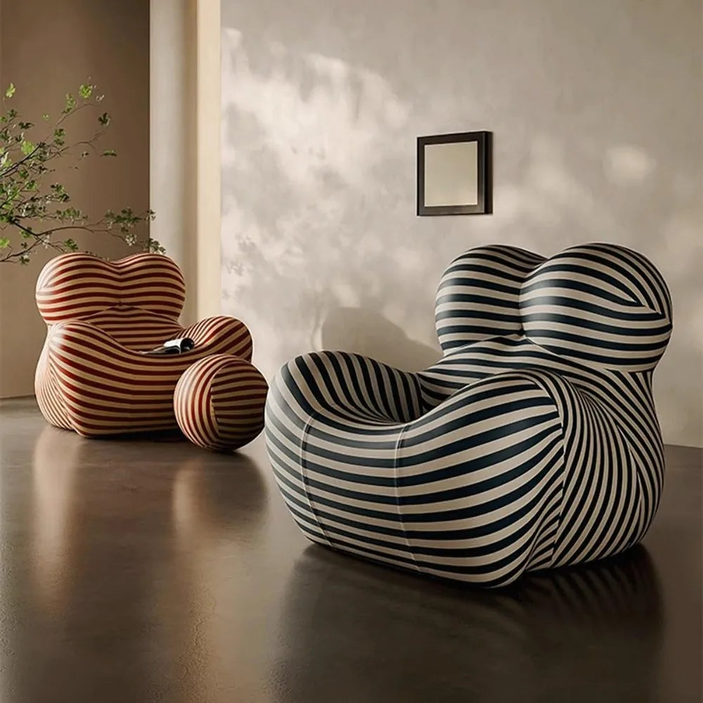 Light Luxury Modern Designer Lazy Sofa for Living Room and Balcony Relaxation