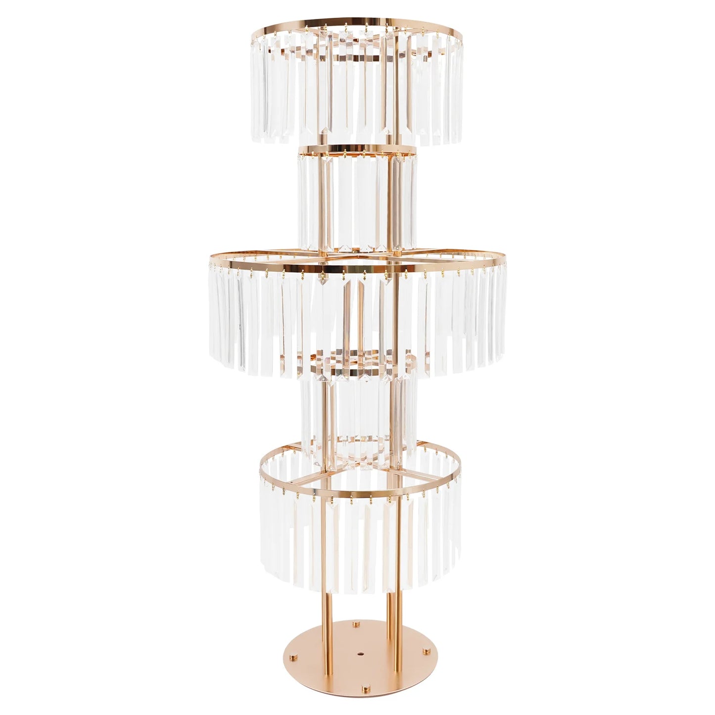 Hign Concerned 5 Tier Wedding Centerpieces Acrylic Stand