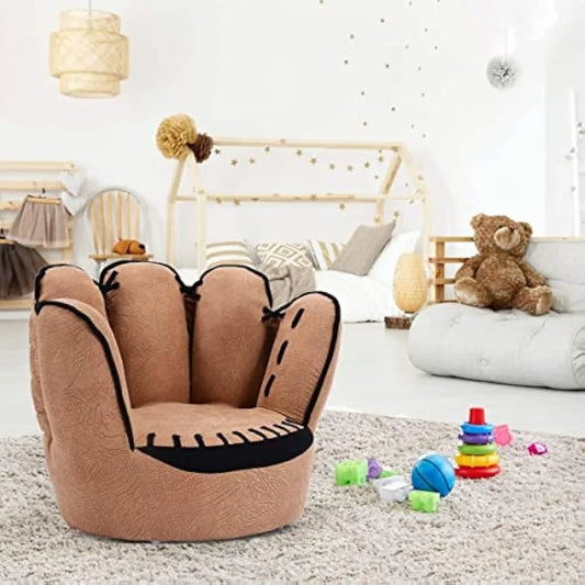 Upholstered Baseball Glove Armchair For Kids Living Room