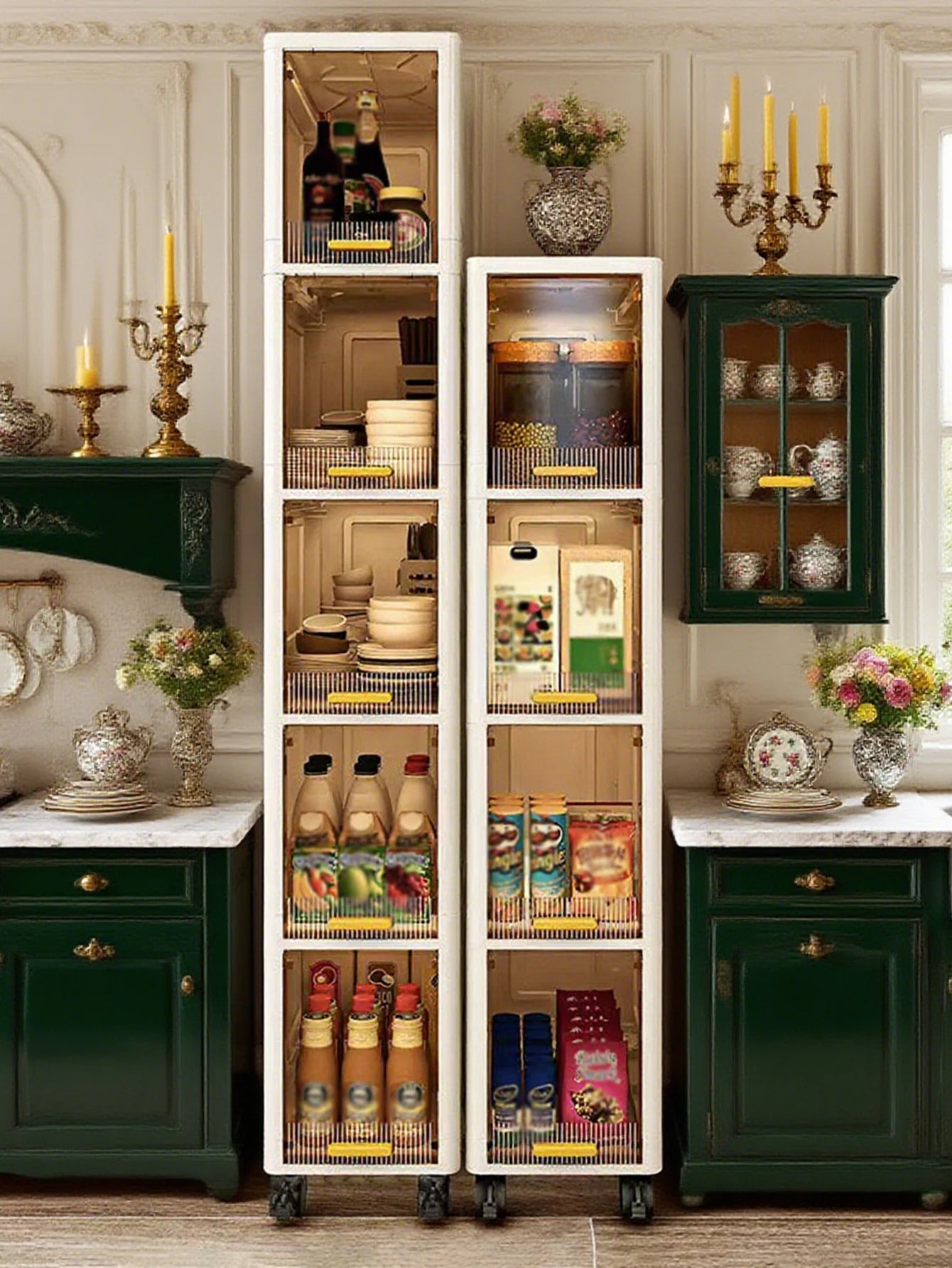 Multi Functional Ultra Thin Gap Storage Cabinet