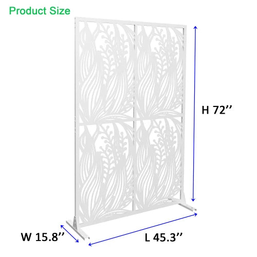 Metal Privacy Screen Leaf Design For Balcony And Garden