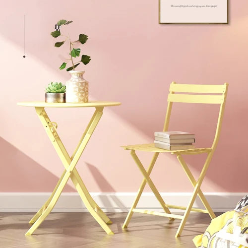 Foldable Outdoor Table And Chair Set For Balcony Patio