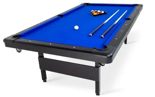 Portable Pool Table With Full Set Balls Cues Chalk