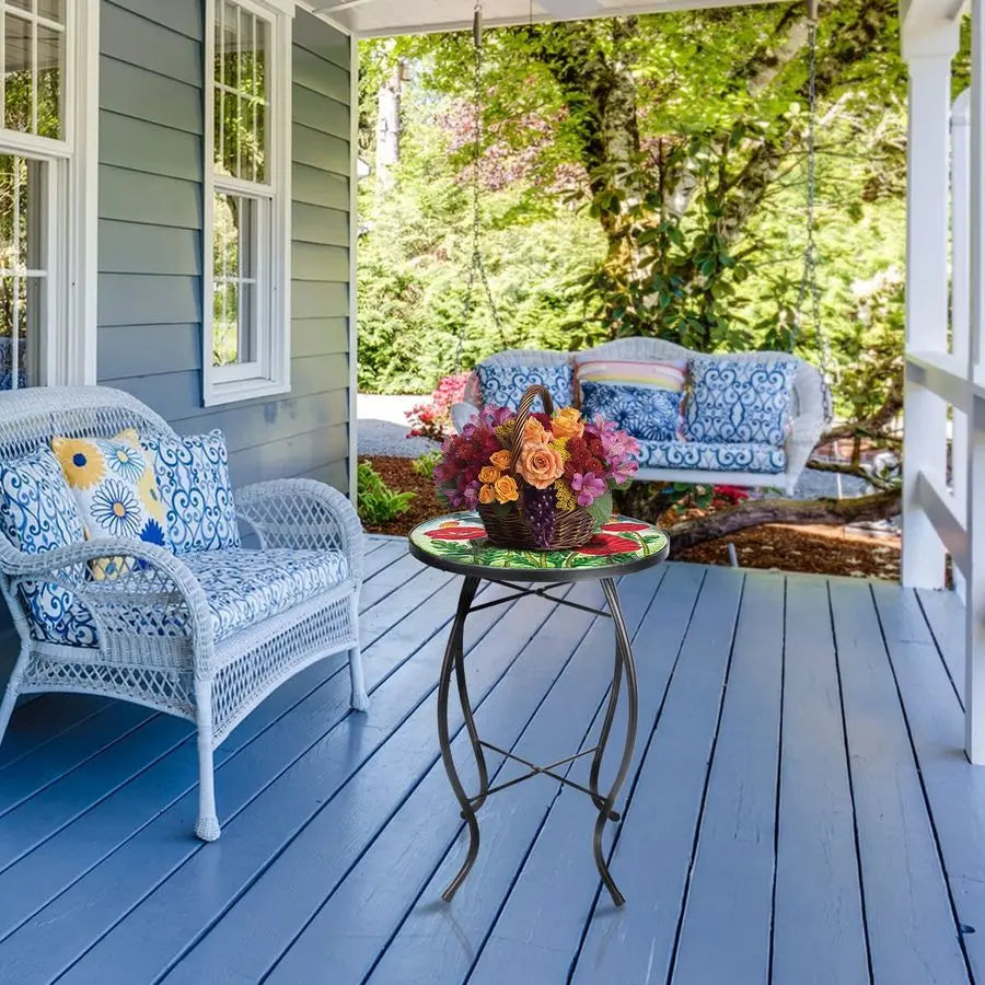 XMSJ Outdoor Mosaic Side Table