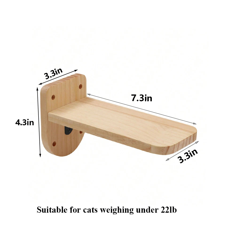PETRAVELCN Cat Climbing Shelf Wall Mounted Scratching Post