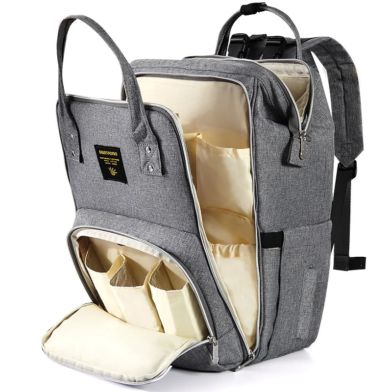 Sunveno Stylish Upgrade Diaper Bag Backpack Multifunction