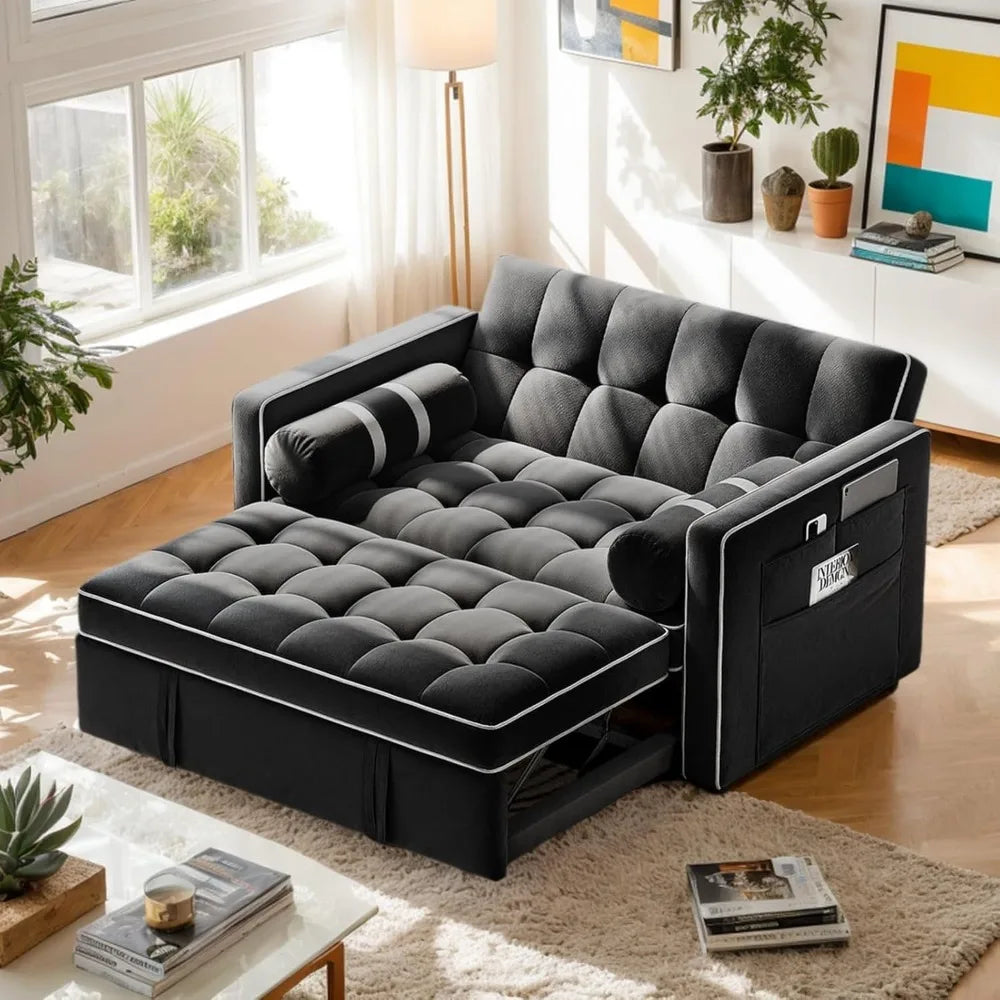 DAFIFY 3 In 1 Convertible Sleeper Sofa Bed With USB Ports