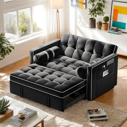 DAFIFY 3 In 1 Convertible Sleeper Sofa Bed With USB Ports