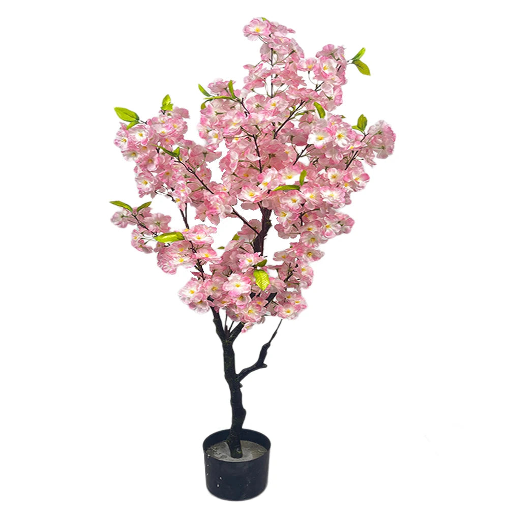 TWISTER.CK Artificial Cherry Blossom Tree Potted Indoor Decor