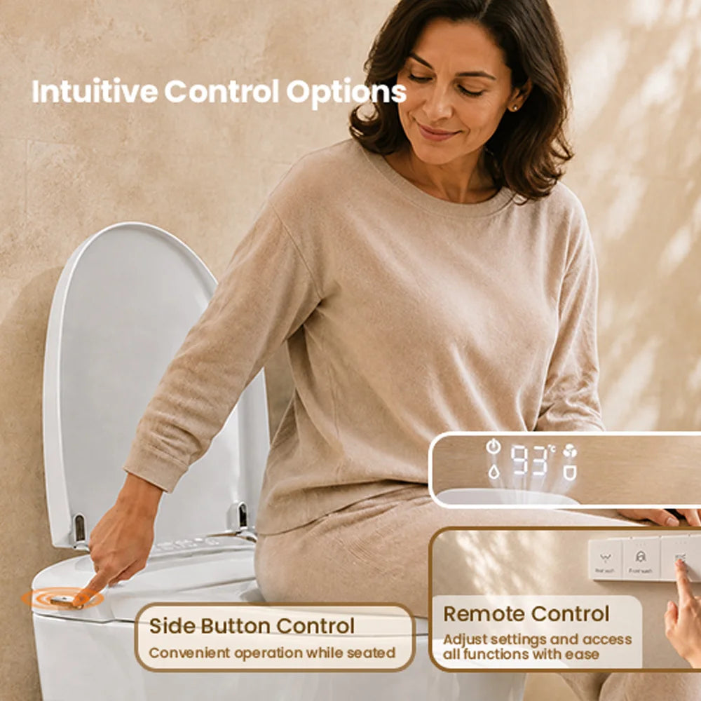SANYIPACE Smart Bidet Toilet Heated Seat Warm Air Dryer