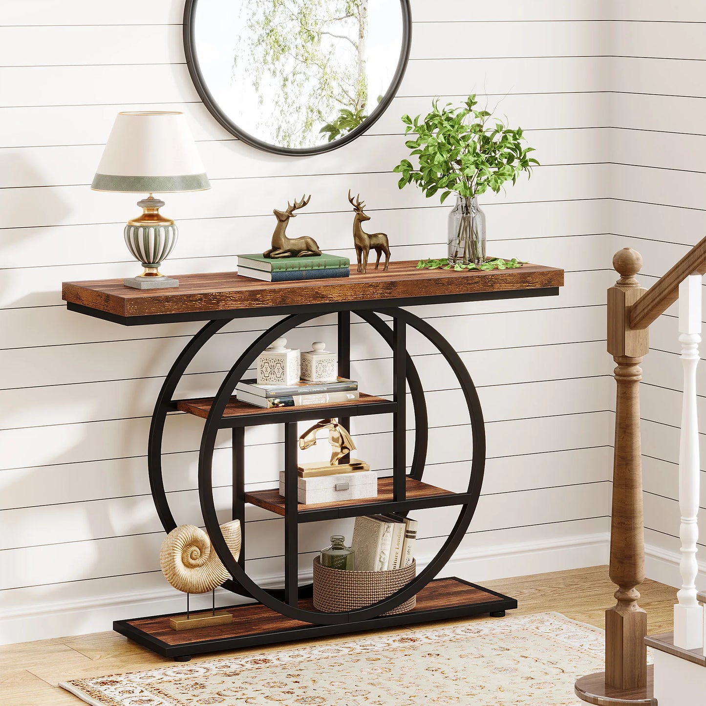 Tribesigns Console Table 4 Tier Entryway Sofa Table