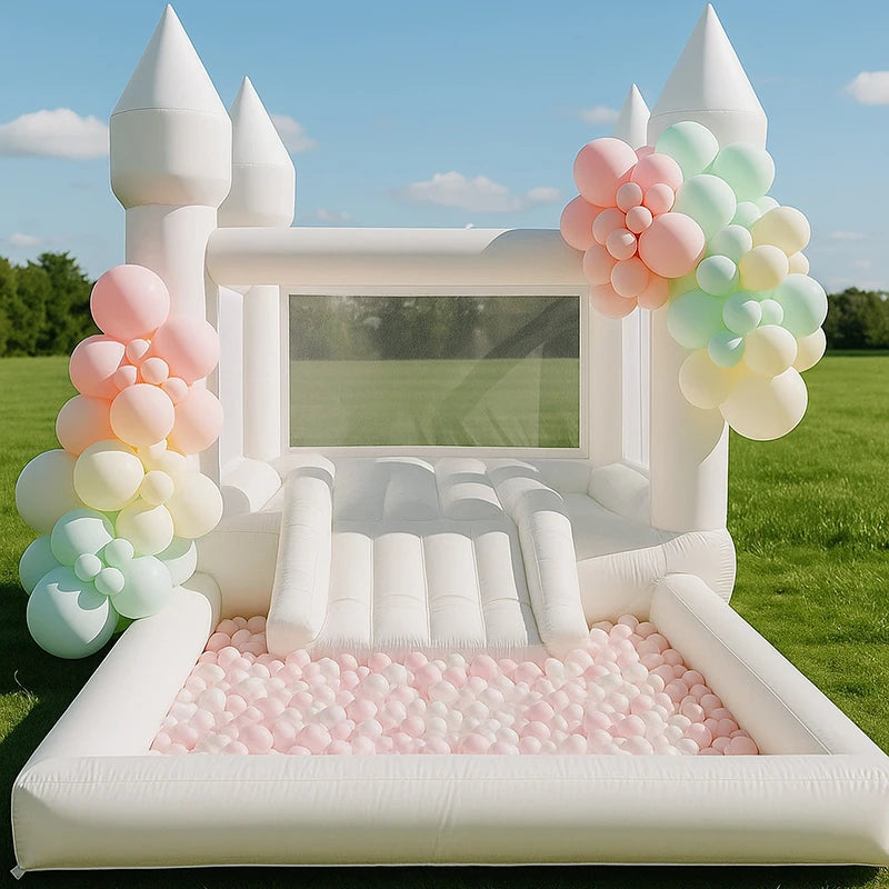 Inflatable Bouncy Castle For Kids With Water Slide