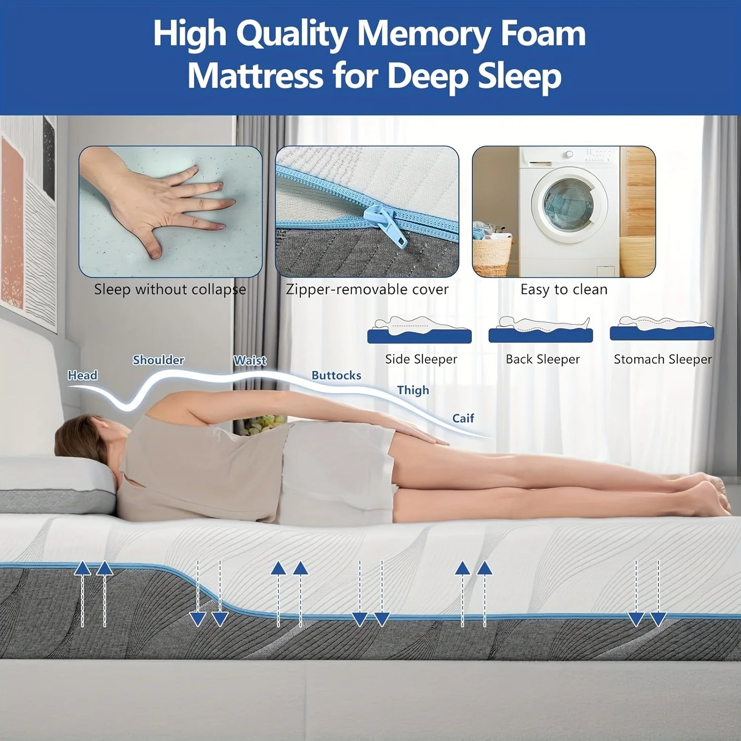 Hcore Extra Firm Dual Sided Mattress for Back Pain