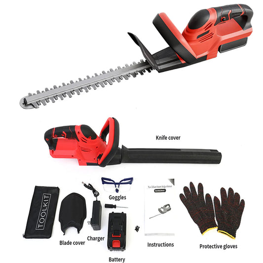 Cordless Electric Hedge Trimmer 22 Inch with 3.0Ah Battery for Yard Care
