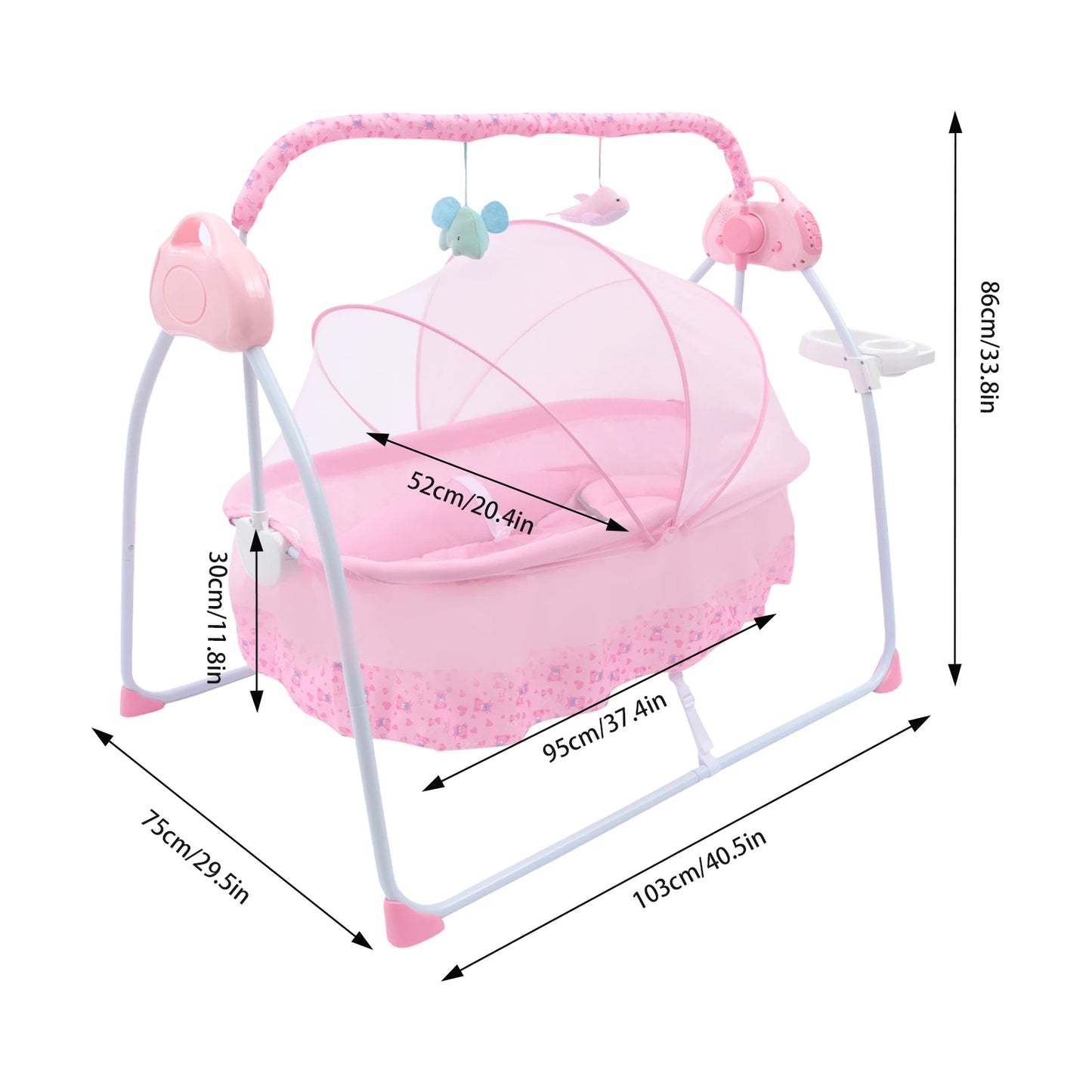 Devine In And Out Electric Baby Cradle Rocker Deluxe