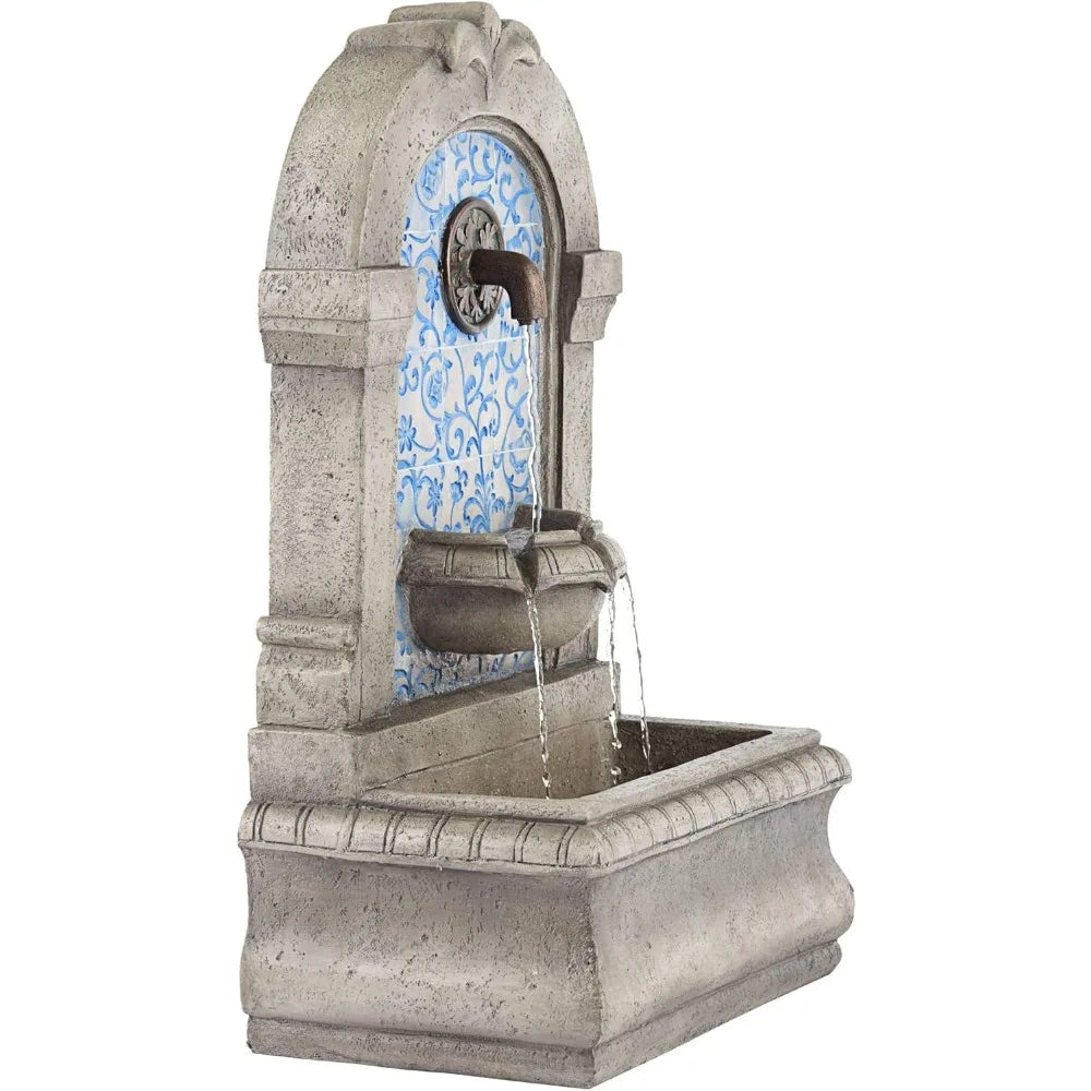 Manhasset Outdoor Faux Stone Floor Fountain Waterfall