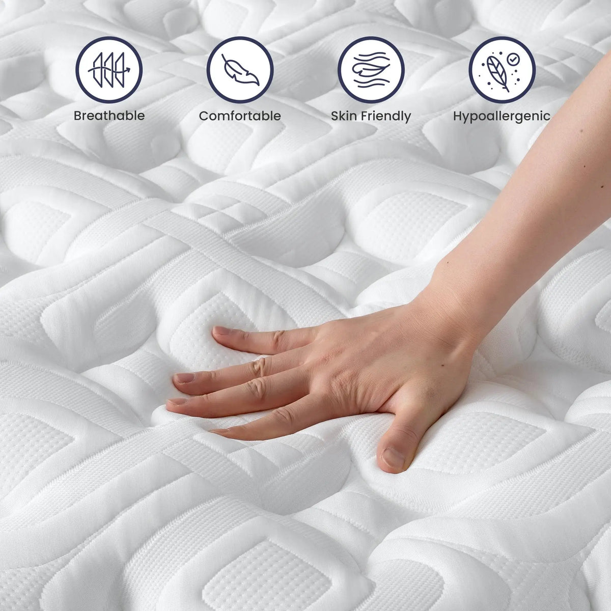 BedStory Luxury Hybrid Mattress With Memory Foam Innerspring Support