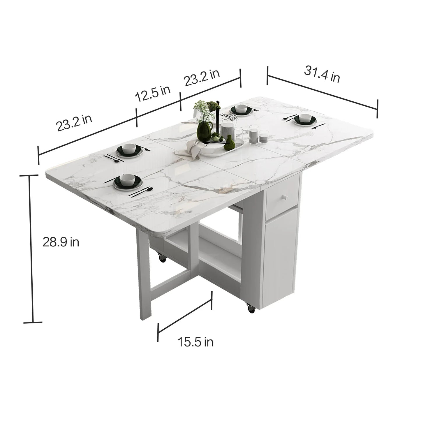 Rama Dymasty Multifunctional Folding Dining Table