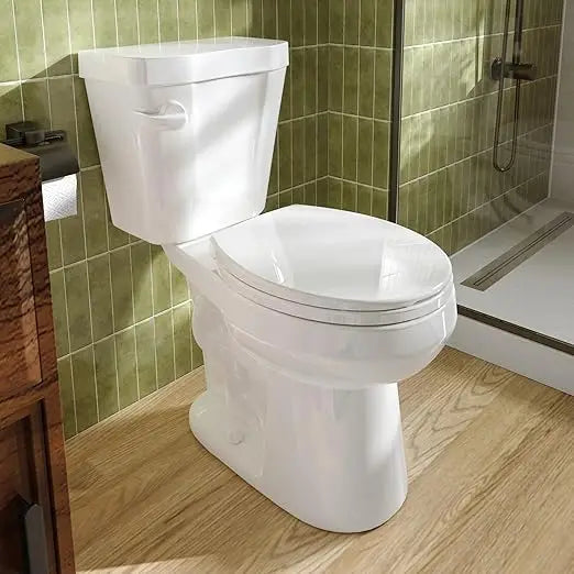 Two-Piece Round Toilet With ADA Comfort And 1.28 GPF