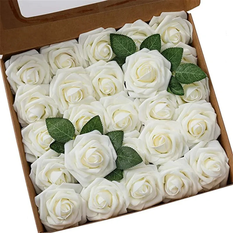 Artificial Foam Rose Flowers for Weddings Bouquets and Centerpieces