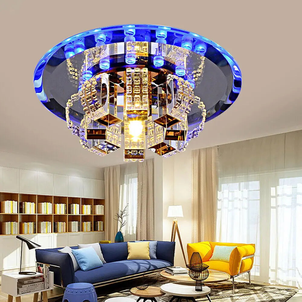 Modern K9 Crystal Led Ceiling Lamp Chandelier Pendant Light