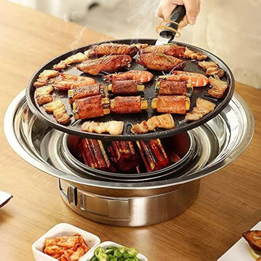 NBVCX Portable Korean BBQ Grill Charcoal Stove Outdoor Use