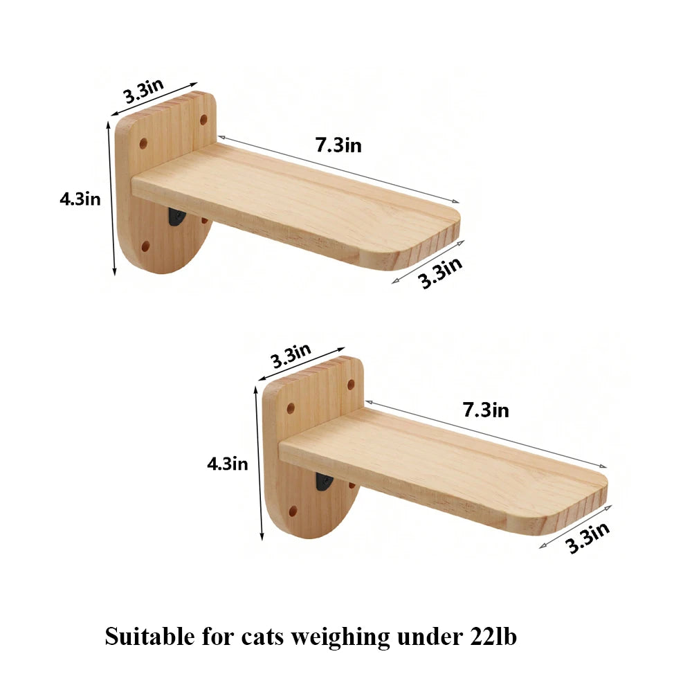 PETRAVELCN Cat Climbing Shelf Wall Mounted Scratching Post